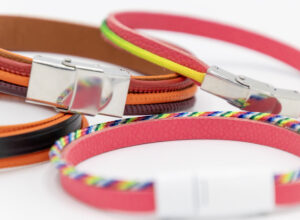 Leather bracelets for leather goods