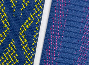 Patterned webbing jacquard