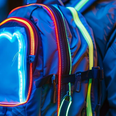 LED webbing for security